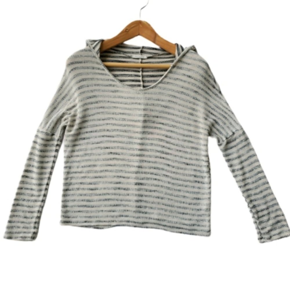 Tea &‎ Rose Womens Striped Pullover Hoodie Size Med
